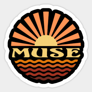 Personalized Name Muse Vintage Styles Camping 70s 80s 90s Sticker